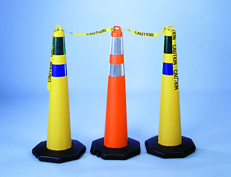 Plasticade stacker cones in multiple colors